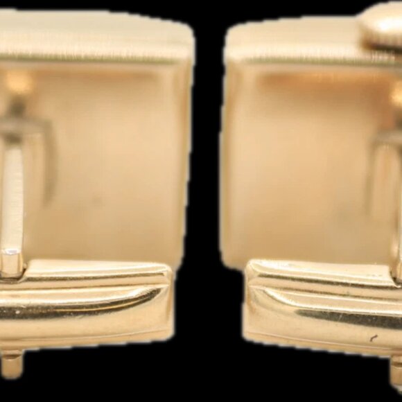 Vintage Sheffield Cufflink Watch Men's Mechanical Pendant Watch Gold Tone - Picture 2 of 3